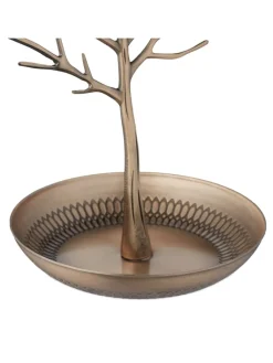 relaxdays Schmuckkästen<Schmuckständer "Baum" in Gold