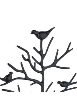 relaxdays Schmuckkästen<Schmuckständer "Baum" in Schwarz
