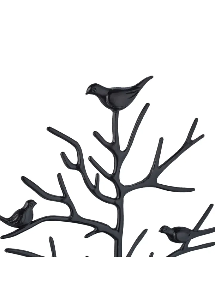 relaxdays Schmuckkästen<Schmuckständer "Baum" in Schwarz