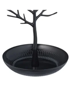 relaxdays Schmuckkästen<Schmuckständer "Baum" in Schwarz