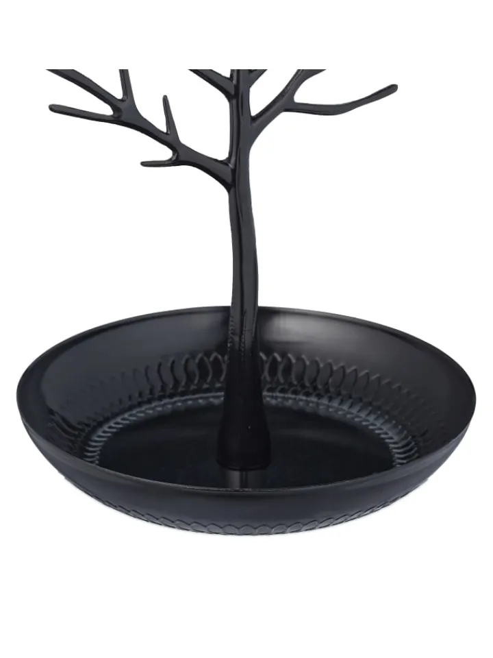 relaxdays Schmuckkästen<Schmuckständer "Baum" in Schwarz