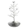 relaxdays Schmuckkästen<Schmuckständer "Baum" in Silber