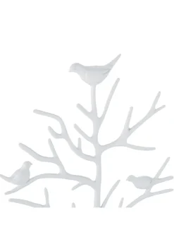 relaxdays Schmuckkästen<Schmuckständer "Baum" in Weiß