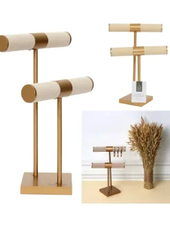 THE HOME DECO FACTORY Schmuckkästen<Schmuckständer in Gold - (B)21 x (H)29,5 x (T)14 cm