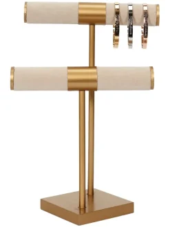 THE HOME DECO FACTORY Schmuckkästen<Schmuckständer in Gold - (B)21 x (H)29,5 x (T)14 cm