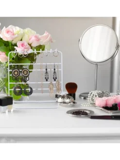 relaxdays Schmuckkästen<Schmuckständer in Schwarz - (B)20x (H)21 x (T)10 cm