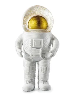 Donkey Dekofiguren & -Objekte<Schneekugel ''The Astronaut'' in Weiß - (B)9 x (H)18 x (T)8 cm
