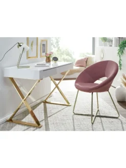 FineBuy Tische<Schreibtisch in Weiß / MDF / 118x57x76