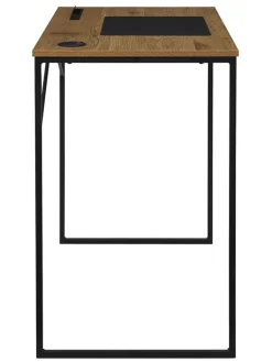 Rétro Chic Tische<Schreibtisch ''Link'' in Hellbraun - (B)90 x (H)76 x (T)50 cm