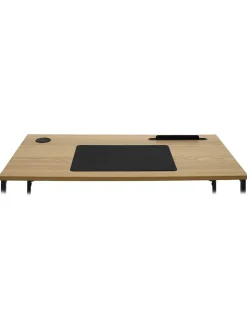 Rétro Chic Tische<Schreibtisch ''Link'' in Hellbraun - (B)90 x (H)76 x (T)50 cm