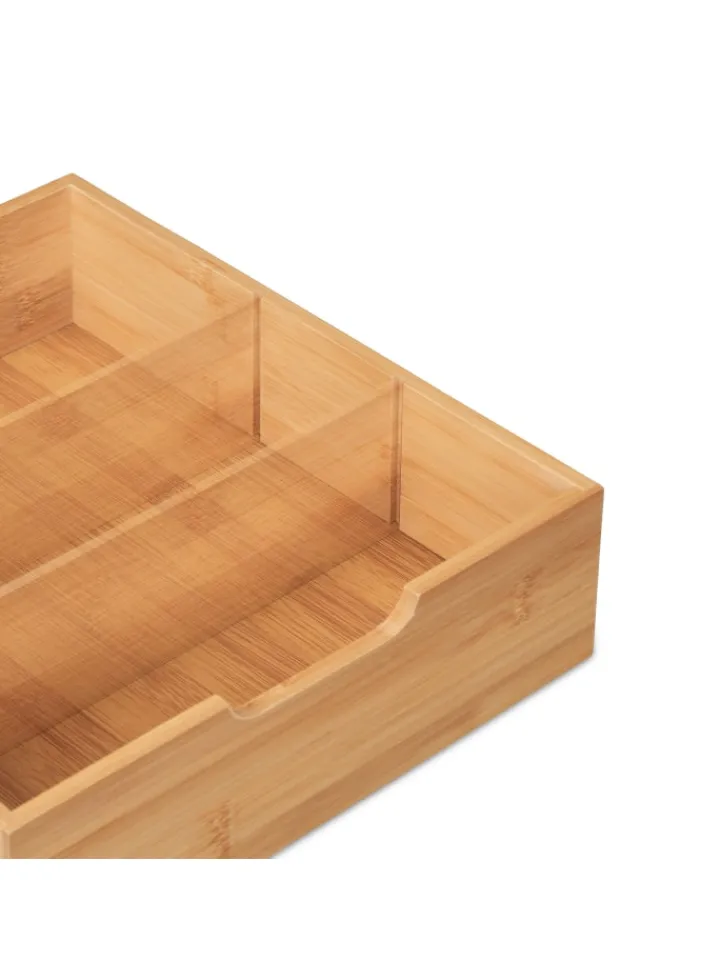 relaxdays Büro- & Schulbedarf<Schreibtisch Organizer in Natur - (B)30 x (H)33 x (T)31 cm