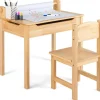 COSTWAY Möbel-Sets<Schreibtisch Set ab 3 Jahren in Beige