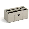 BigsoBox Büro- & Schulbedarf<Schreibtisch-Organizer "Vendela" in Beige - (B)10 x (H)8,5 x (T)8,5 cm