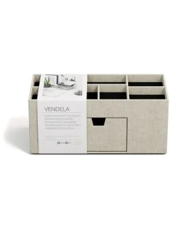BigsoBox Büro- & Schulbedarf<Schreibtisch-Organizer "Vendela" in Beige - (B)10 x (H)8,5 x (T)8,5 cm