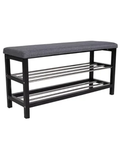 House Nordic Garderoben<Schuhbank in Dunkelgrau - (B)100 x (H)50 x (T)34 cm
