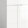 xonox.home Garderoben<Schuhkommode (B/H/T: 80x97x37 cm) in weiß und weiß Hochglanz