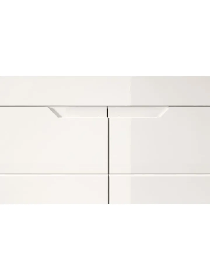 xonox.home Garderoben<Schuhkommode (B/H/T: 80x97x37 cm) in weiß und weiß Hochglanz