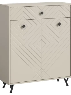 xonox.home Garderoben<Schuhkommode (B/H/T: 80x100x35 cm) in sandbeige