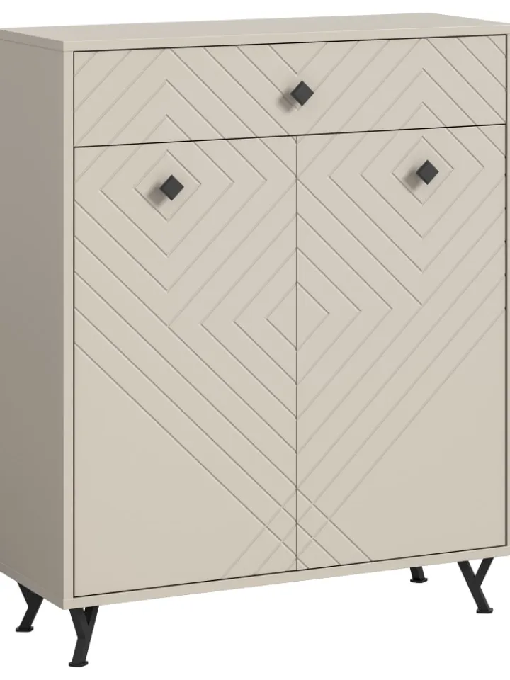 xonox.home Garderoben<Schuhkommode (B/H/T: 80x100x35 cm) in sandbeige