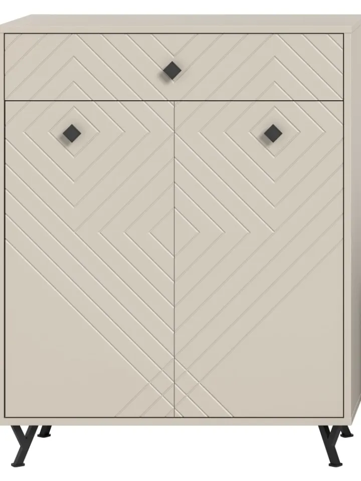 xonox.home Garderoben<Schuhkommode (B/H/T: 80x100x35 cm) in sandbeige