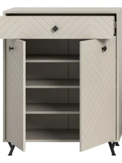 xonox.home Garderoben<Schuhkommode (B/H/T: 80x100x35 cm) in sandbeige