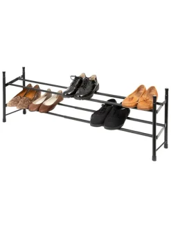 Compactor Garderoben<Schuhregal in Schwarz - (B)62 x (H)35 x (T)23 cm