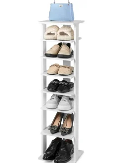 COSTWAY Garderoben<Schuhregal in Weiß