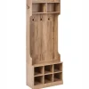 Beliani Garderoben<Schuhschrank GINDAGAI in Braun - (W) 70 x (H) 180 x (L) 35 cm