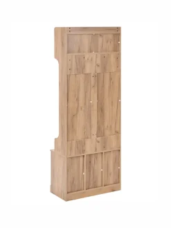 Beliani Garderoben<Schuhschrank GINDAGAI in Braun - (W) 70 x (H) 180 x (L) 35 cm