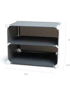 InnovaGoods Regale & Schränke|Garderoben<Schuhschrank in Grau - (B)84 x (H)128 x (T)32 cm