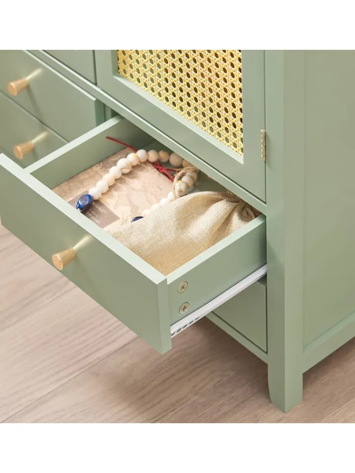 SoBuy Garderoben|Regale & Schränke<Schuhschrank in Grün - (B)70 x (H)90 x (T)34cm