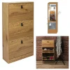 DOCK avenue Garderoben<Schuhschrank in Natur - (B)63 x (H)117 x (T)24 cm