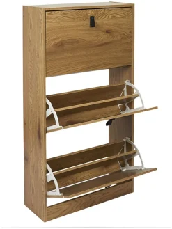 DOCK avenue Garderoben<Schuhschrank in Natur - (B)63 x (H)117 x (T)24 cm
