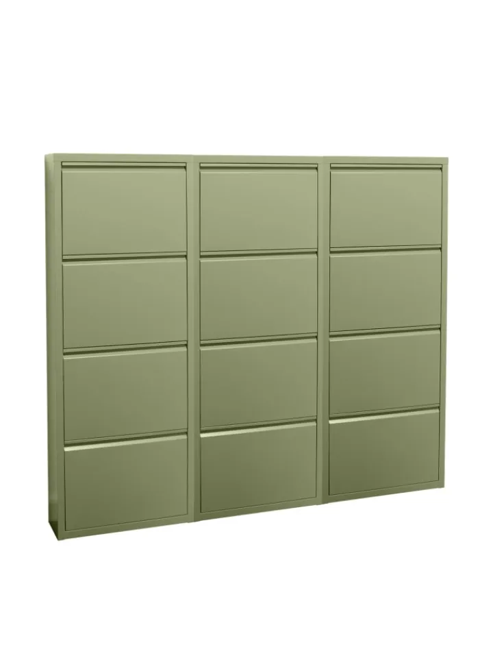 ebuy24 Garderoben<Schuhschrank Pisa 6 Grün 150 x 16 cm