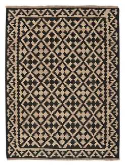 Rugtales Teppiche & Fußmatten<Schurwoll-Teppich in Creme/ Schwarz