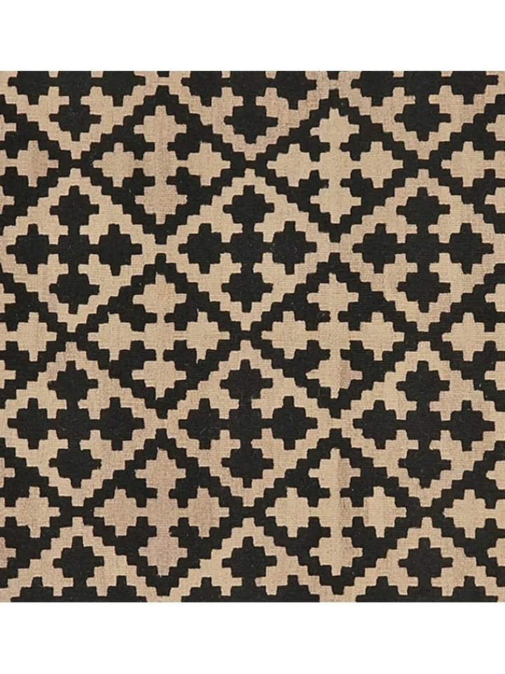 Rugtales Teppiche & Fußmatten<Schurwoll-Teppich in Creme/ Schwarz