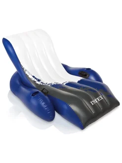 Intex Gartenspielzeug<Schwimmlounge "Floating Recliner" in Blau/ Weiß - (L)180 x (B)135 cm