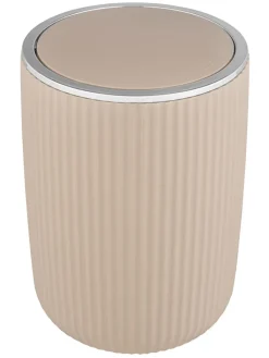 Wenko Mülleimer<Schwingdeckeleimer "Agropoli" in Beige - 5,5 l