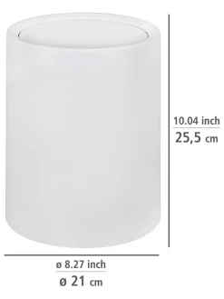 Wenko Mülleimer<Schwingdeckeleimer "Atri" in Weiß - 6 l