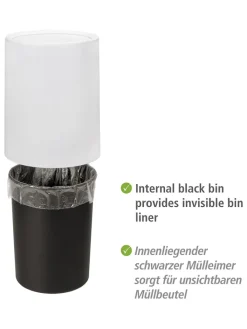 Wenko Mülleimer<Schwingdeckeleimer "Atri" in Weiß - 6 l