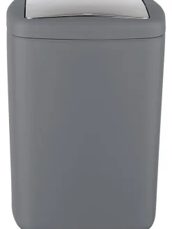 Wenko Mülleimer<Schwingdeckeleimer "Barcelona" in Anthrazit - 8,5 l