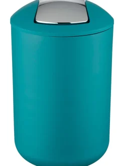 Wenko Mülleimer<Schwingdeckeleimer "Brasil" in Petrol - 6,5 l