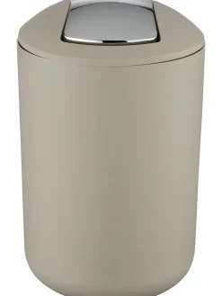Wenko Mülleimer<Schwingdeckeleimer "Brasil" in Taupe - 6,5 l