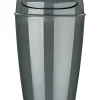 koziol Mülleimer<Schwingdeckeleimer "Del XL" Hellgrau - 30 l