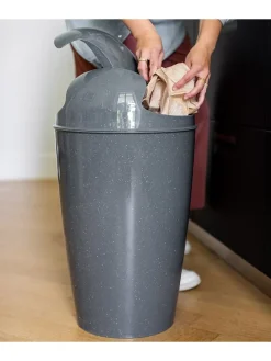 koziol Mülleimer<Schwingdeckeleimer "Del XL" Hellgrau - 30 l