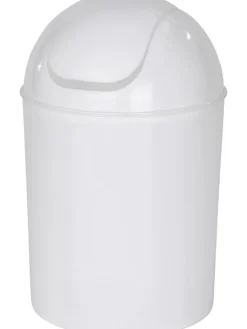 Wenko Mülleimer<Schwingdeckeleimer in Weiß - 6 l