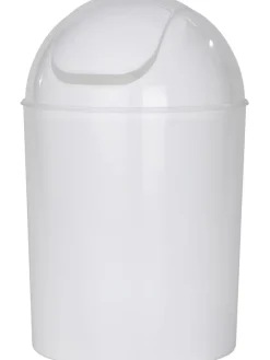 Wenko Mülleimer<Schwingdeckeleimer in Weiß - 6 l