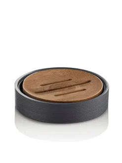 TFT Home Badaccessoires<Seifenschale "Fox" in Grau - Ø 11 cm