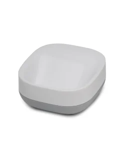 JosephJoseph Badaccessoires<Seifenschale "Slim" in Weiß/ Grau - (B)7,9 x (H)3,6 x (T)7,4 cm