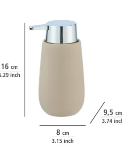 Wenko Badaccessoires<Seifenspender "Badi" in Beige - 320 ml